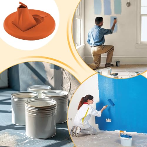 Tapa de vertido para pintura antidesorden con boquilla integrada para conservar botes abiertos 5