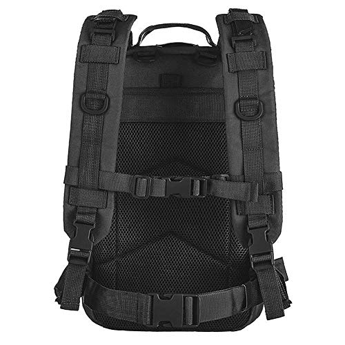 Mochila Tática Assault Militar MOLLE Airsoft 30 Litros Preta