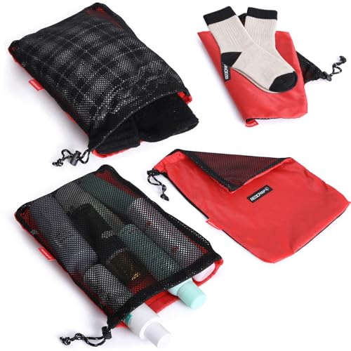 REDCAMP 5PCS Mesh Ditty Bags