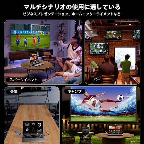 undefined Aceele新登場ワイヤレスHDMI送受信機 1080P&60Hz 5.8G/2.4Gデュアルバンド プラグ&プレイ 無線距離50m 超低遅延 音画同期出力 拡張モード ランスミッター レシーバー 最大8台まで増設 コンパクトサイズ 収納便利 TV/会議ボード/Mac/Laptop/カメラ/監視カメラなど対応 会議室/教室/自宅 【日本技適認証取得】 の商品画像 7