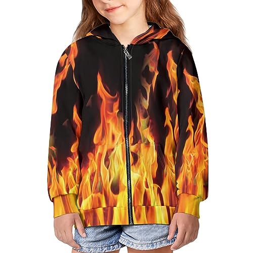 Image of Zipper Hoodie for Kids Full Zip Up Sweatshirt Active Coat Hooded Pullover with Pockets Size 6-16 Boys Girls