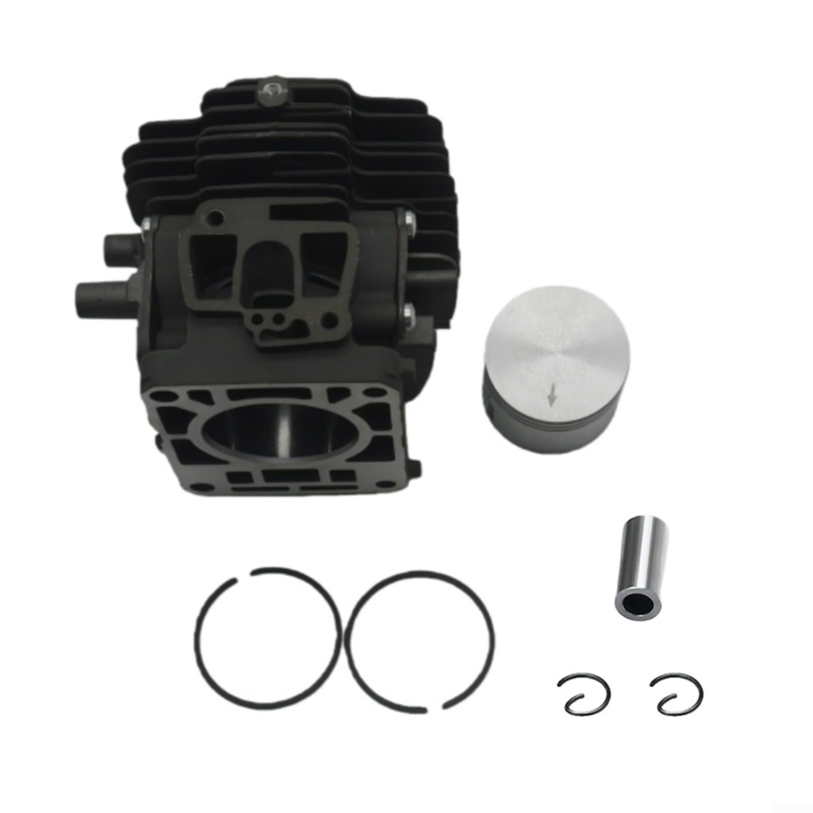 Kit de cilindro para cortacésped de 40 mm para montaje de pistón compatible con FS240 FS240R FS360C FS361, incluye pin, circlips, anillos para mantenimiento de jardín