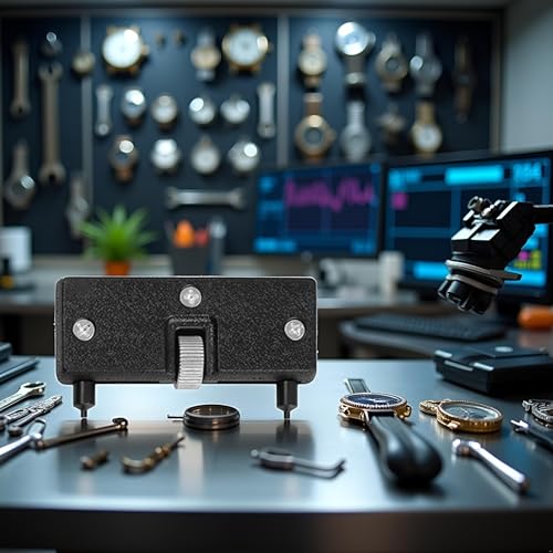 Black Adjustable Watch Opener Back Case Tool Press Closer Remover Wrench Screw Wrench Repair Kits Tools Watch Remover Accessories