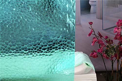 Adwaita Newest Design 3D Watercube Shower Curtain Liner,No Odors, Eco Friendly (Clear) #TOP1
