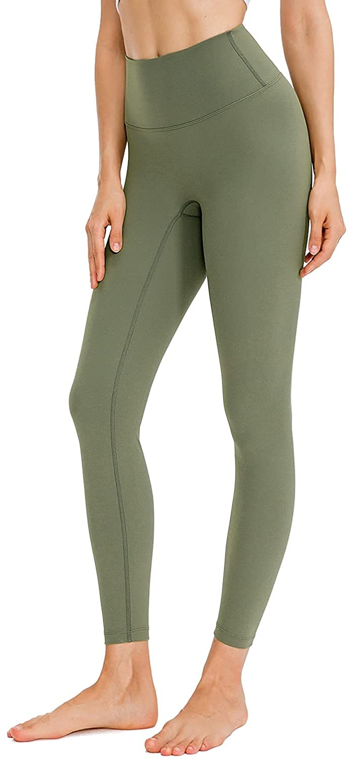 MetazoWomen's Light weight Buttery Soft No Front Seam 7/8 Workout Yoga Leggings