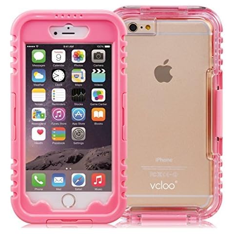 iPhone 6 Plus Waterproof Case, Vcloo? 20ft iPhone 6 Plus Waterproof Case, Dust Proof, Snow Proof, Shock Proof Case, Heavy Duty Protective Carrying Cover Case for iPhone 6 Plus with Screen Protector Cover
