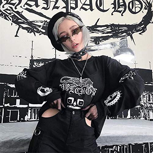 Ovida Bat Sunglasses Rimless Goth Glasses for Women Men Halloween Party Glasses Trendy Eyewear UV 400 Protection4