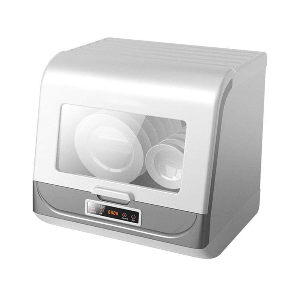 Table Top Lave-Vaisselle Compact Portable Mini Lave-Vaisselle Affichage LED, Comptoir 6 Places Efficacité énergétique, Séchage Intelligent, EA