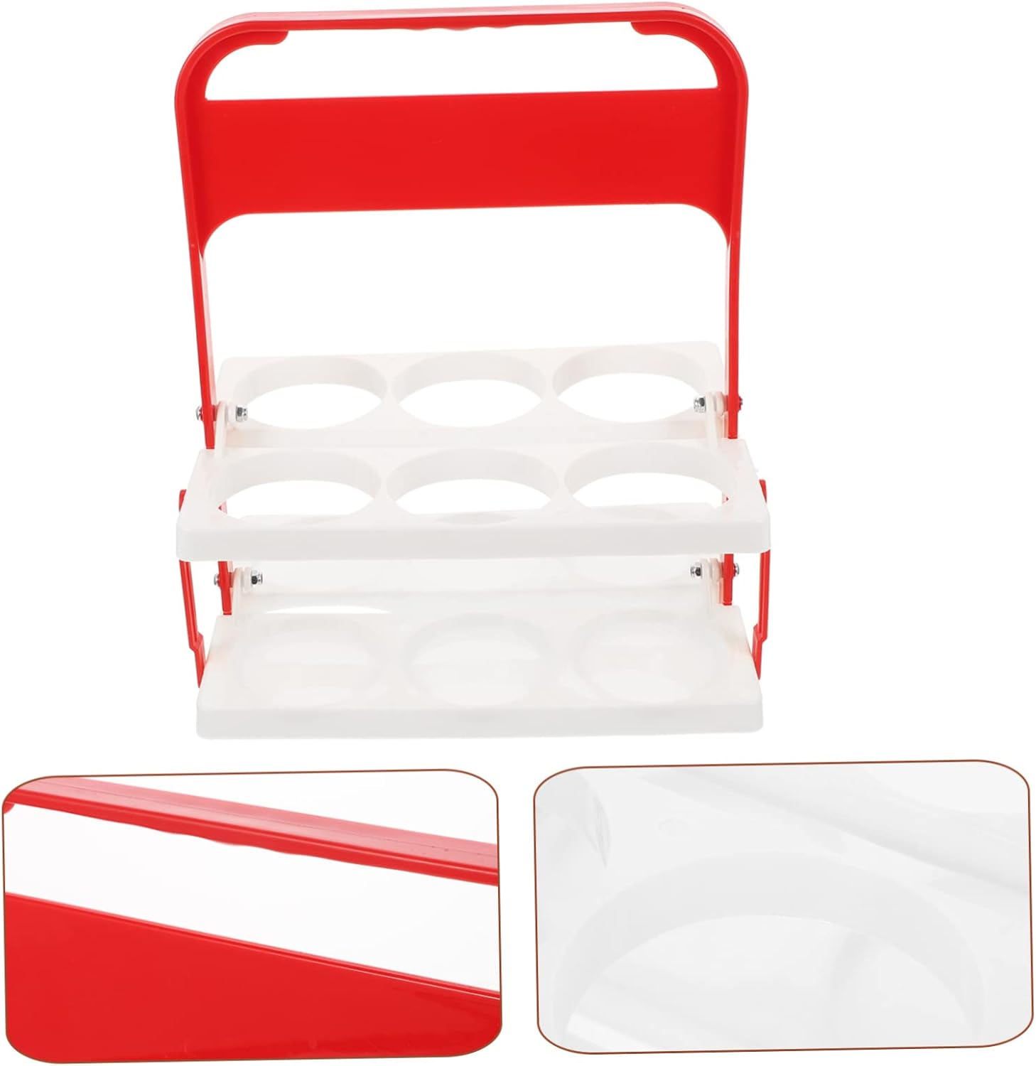 1pc Beer Storage Basket Multi-Functional Wine Rack Folding Beer Rack for Home