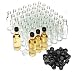 Produktbild 50 leere Mini Glasflaschen 50ml kleine Falschen zum Befüllen mit Schraubverschluss 5cl Probierflaschen Alkohol Likörflaschen Schnapsflaschen Ölflaschen Essigflaschen 3cm x 12cm hoch