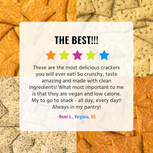 Image of Every Body Eat Gluten Free Crackers Variety Pack - Healthy Vegan Snacks, Dairy Free, Seed Oil Free Snack Crackers (Pack of 4), 4 oz Bags