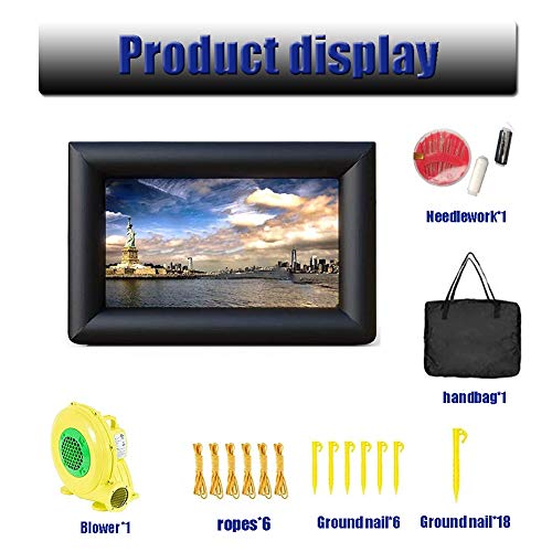 Pantalla inflable exterior para proyector 14 pulgadas miniatura 4