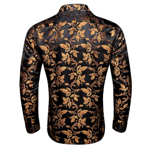 Barry.Wang Mens Western Shirts Long Sleeve Button Down - Image 6