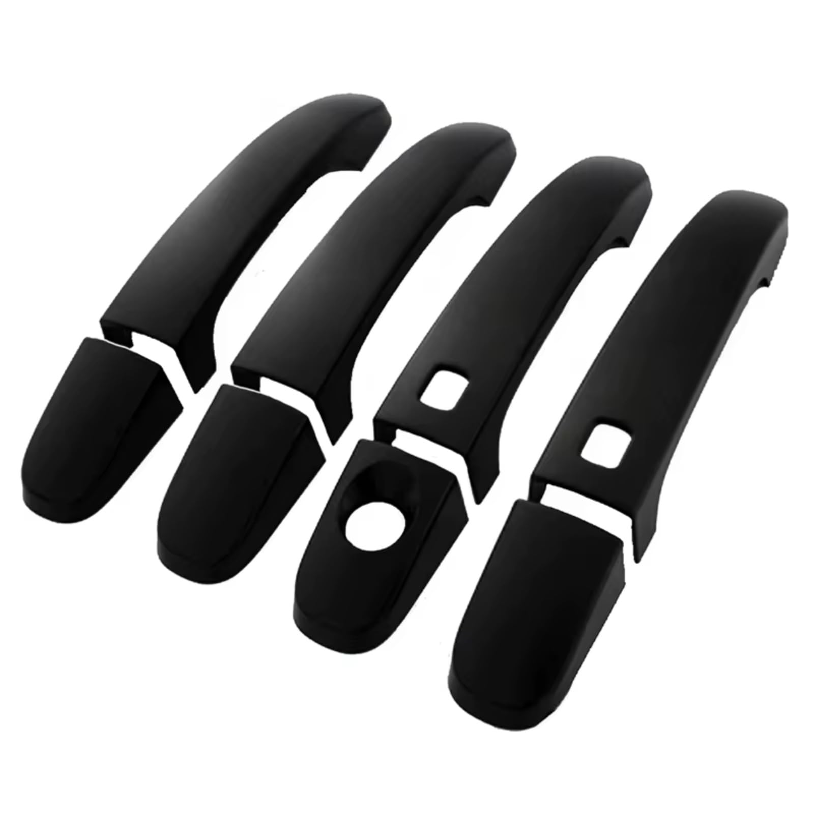 Qdzvalumv One Color Car Door Handles Cover Shell Compatible With For Ranger For Wildtrak T6 2012-2021 Car Door Handle Cover Decoration Stickers Set(Black 2Smart)