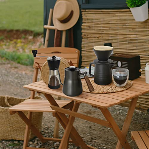 Miniatura 9 de Sotech Juego De Regalo Para Cafetera, Todo En 1, Hervidor De Acero Inoxidable 304 Con Termómetro, Molinillo De Café, Gotero De Café Y Servidor De Bolsa De Viaje Portátil