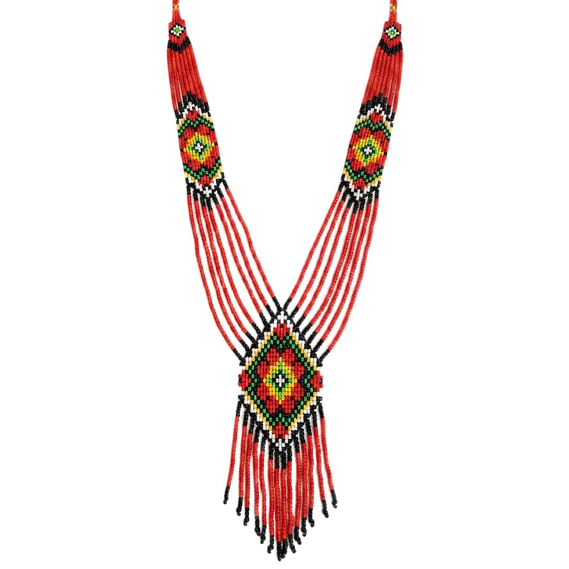Collier Gerdan ukrainien en perles de rocaille fait main - LKBEADS