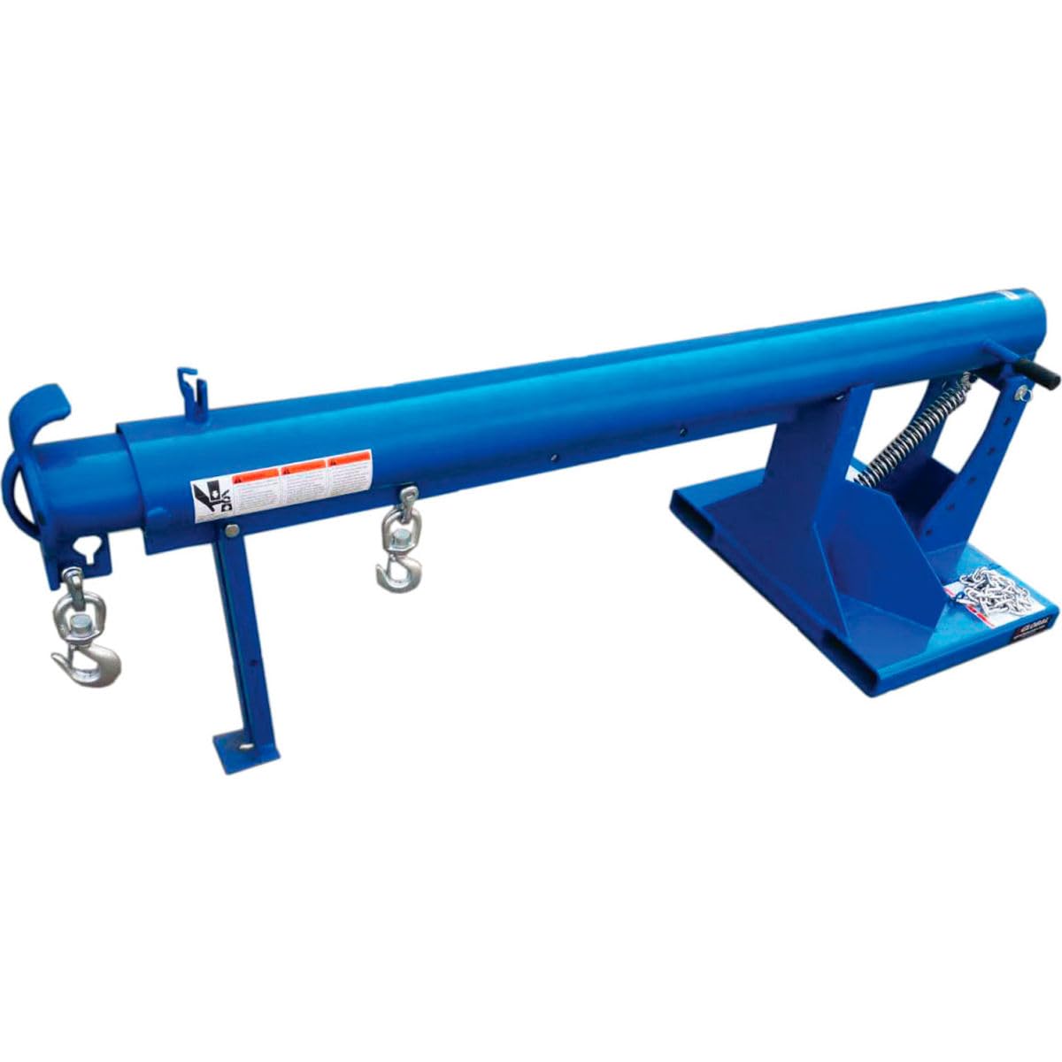 86.62-146.62 in. 4000 lbs Adjustable Pivoting Forklift Jib Boom Crane