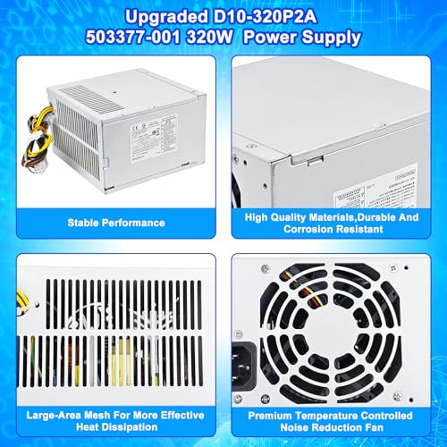 Fuente de alimentación S-Union 320W modelo D10-320P2A compatible HP miniatura 4