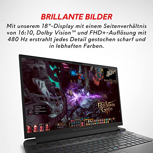 m18 Gaming Laptop | Processore Intel Core i9 13900HX 13° Gen | 18'' FHD+ 480Hz 3ms Display | 16GB DDR5 4800MHz | 1TB NVMe SSD | NVIDIA GeForce RTX 4070 8GB GDDR6 | Windows 11 | QWERTZ - Notebook - Immagine 4
