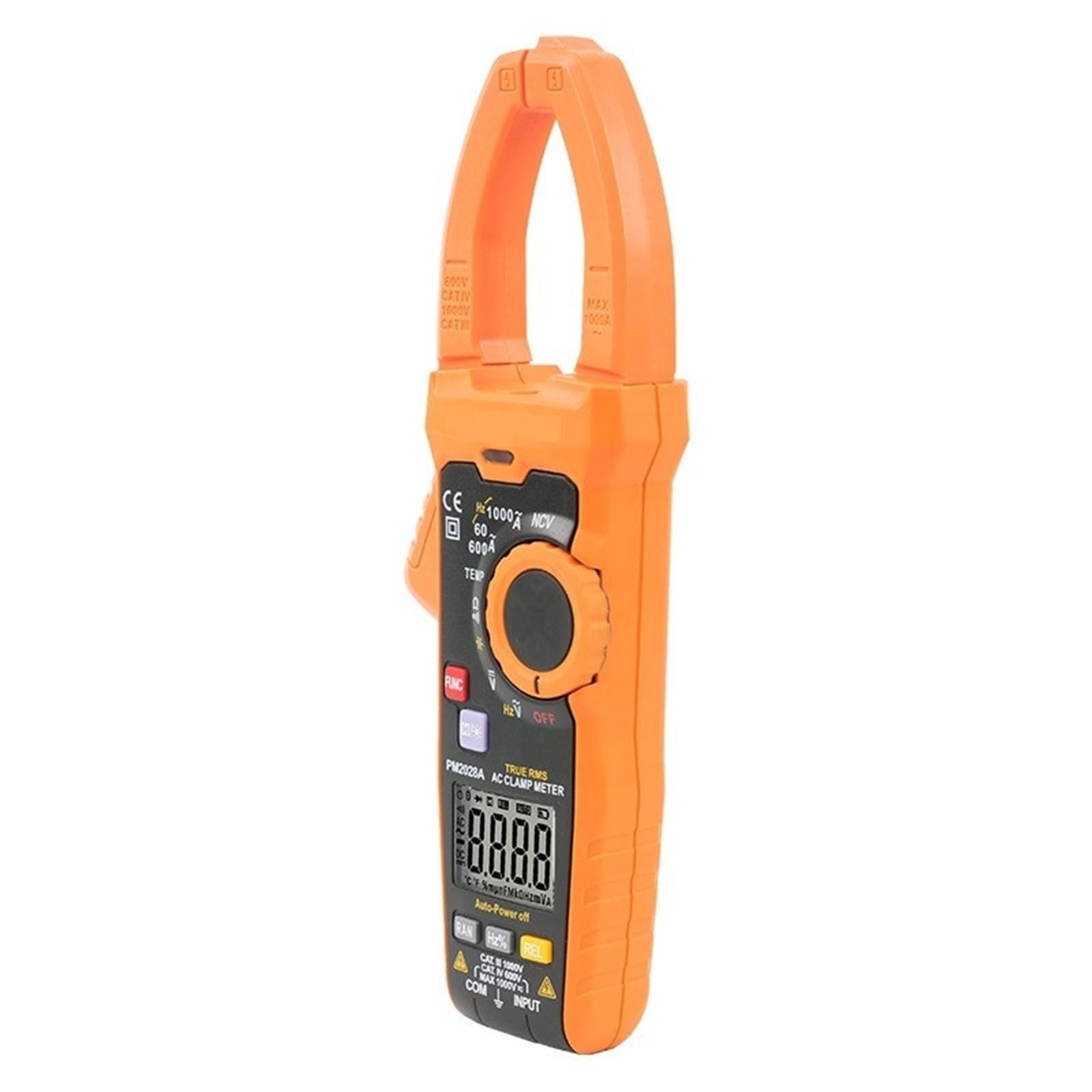 Miernik cęgowy, Cyfrowy wyświetlacz LCD o przekątnej 6000 Ce Ohm Ncv Ręczny zakres 1000 V Ac True-rms 35 mm Miernik cęgowy szczękowy