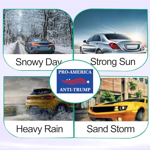 Image of 2 Pack Pro America Anti Trump Car Magnet - Anti Trump Car Magnets Auto Truck Fridge Magnetic Decal Bumper Magnet