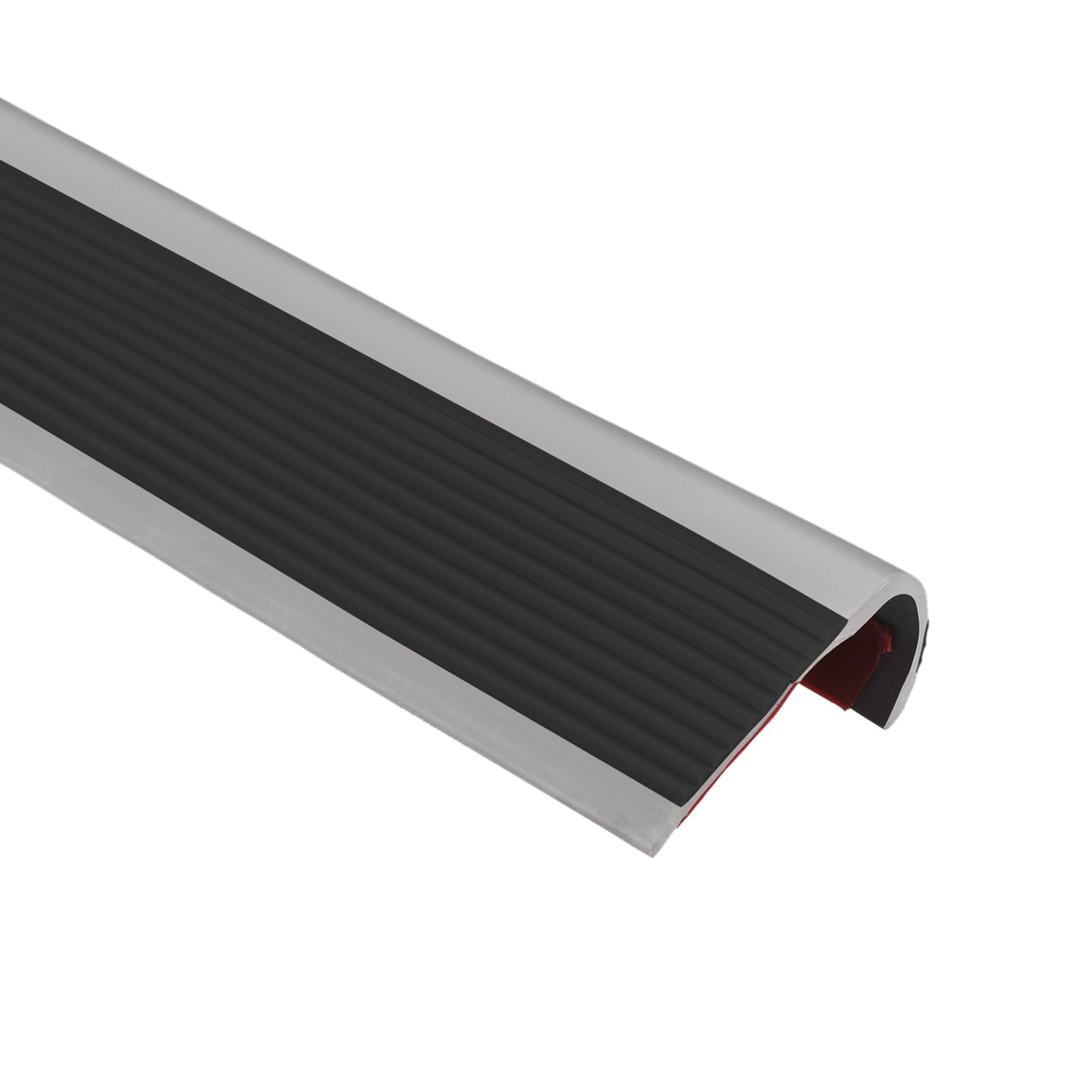 uxcell 1Pcs Stair Nosing, Vinyl Stair Edge Protector, Anti Slip Step Trim for Stair Edging Stair Edge Trim