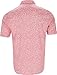 Greg Norman Men's Ml75 Microlux Vine Print Golf Polo Coral M