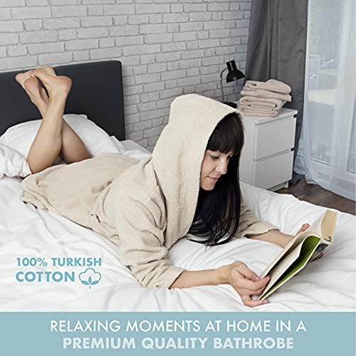 Peignoir Polaire Twinzen Homme - Microfibre Avec Capuche, Certifié OEKO-TEX Vêtement Détente Maison