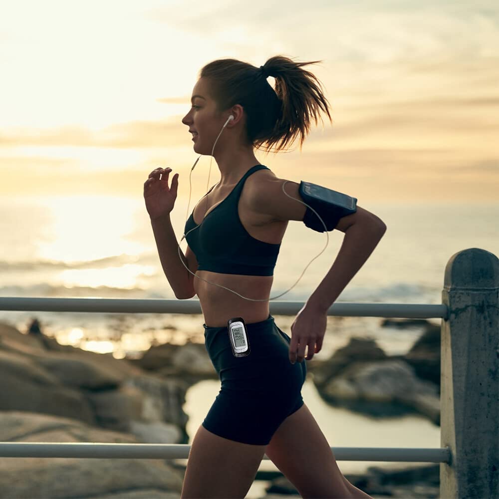 Contapassi 3D Con Clip - Senza App, Misura Passi, Calorie E Distanza