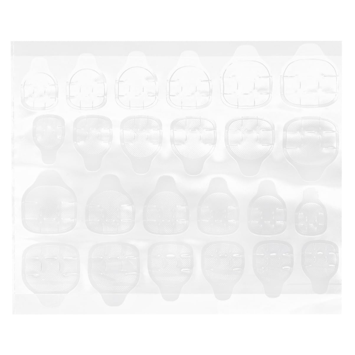 Mikinona 3 Set Di Adesivi Per Unghie Finte Linguette Adesive Per Colla Per Unghie Facili Da Staccare Per Nail Art 20 Fogli * 3