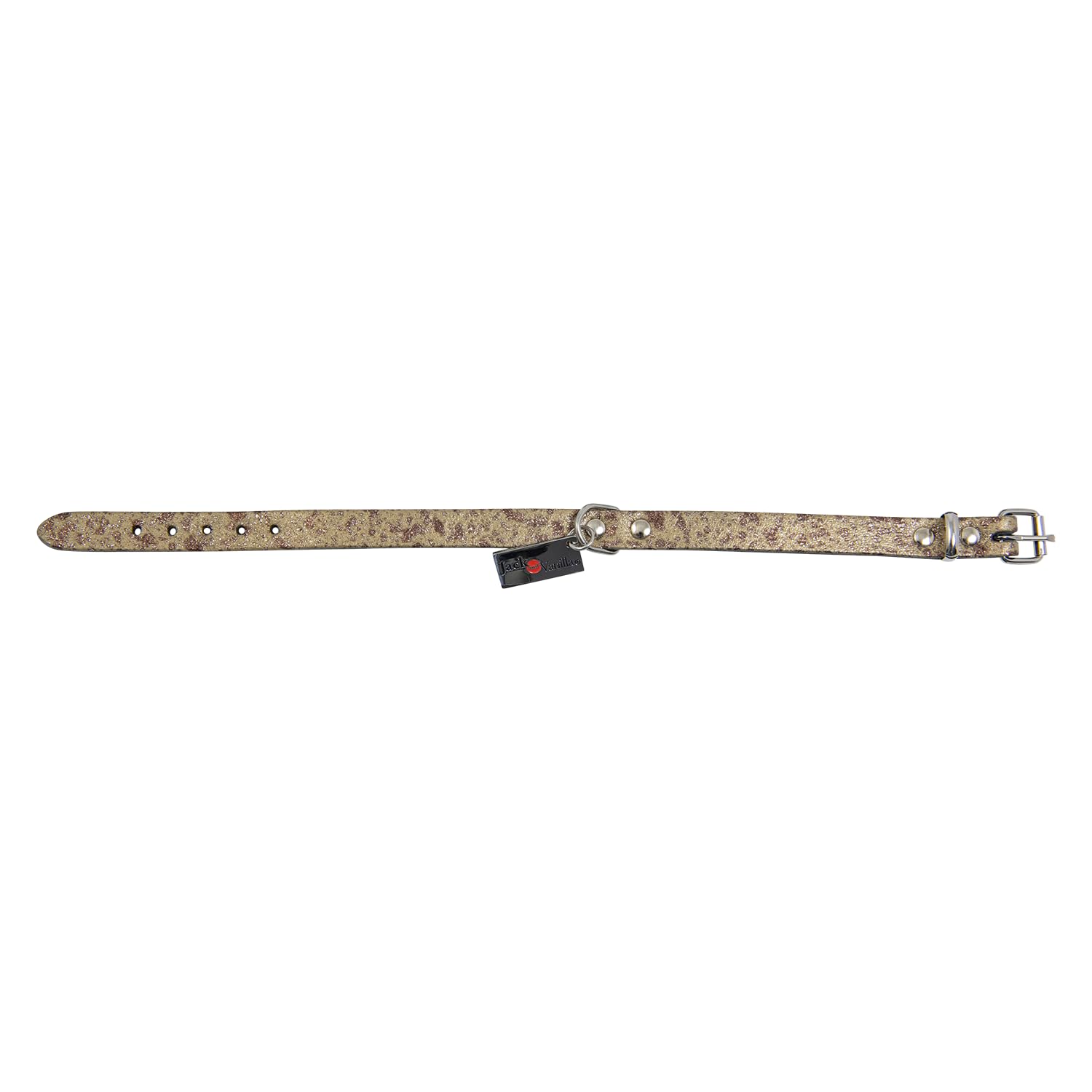JACK AND VANILLA, Dog Collar, Monaco Model, Gold, Size 18 mm x 45 cm