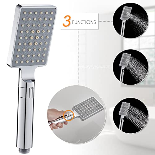 Rovate Shower Panel Tower System With Led Rainfall Waterfall Shower Head, 5-In-1 Led Stainless Steel Shower Panel System With Body Massage Jets, Handheld Shower And Tub Spout, Brushed Finish #TOP7
