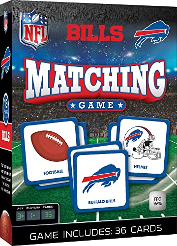 Image of MasterPieces Sports Games - Buffalo Bills NFL Matching Game - Game for Kids and Family - Laugh and Learn