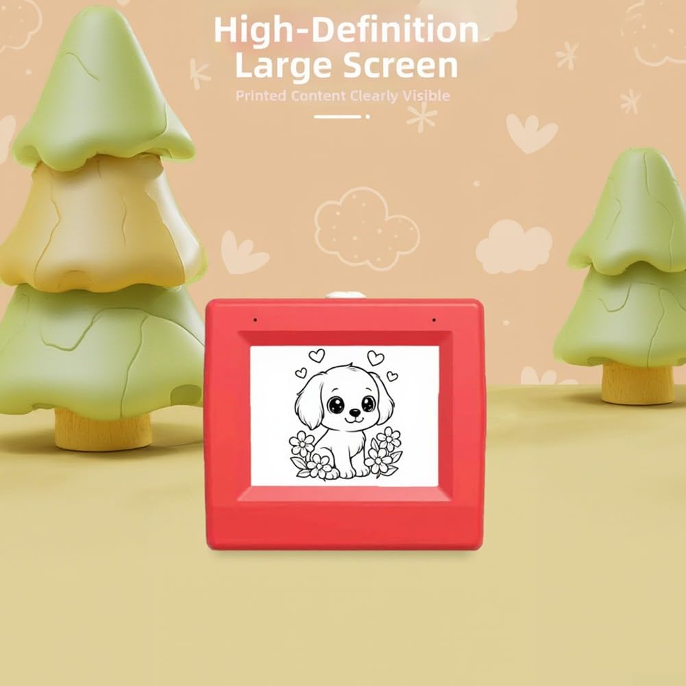Stampante Adesiva AI, Stickerbox Intelligente ad attivazione vocale per Bambini, etichettatrice Termica AI Portatile