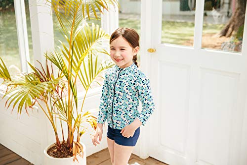 Image of VAENAIT BABY Girls Rash Guard Swimsuit UPF 50+ Long Sleeve Toddler Bathing Suit Ribbon Stawberry Floral Fruit for 2~8Years