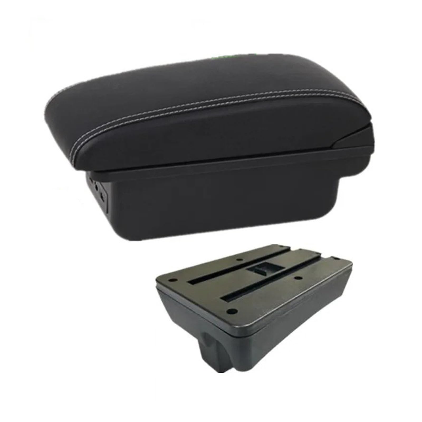 ECBUGAT For Peugeot 307 Armrest Box For Convertible Car Storage Interior Retrofit Dedicated Accessories Car Armrest Box(B1 white line 3USB)