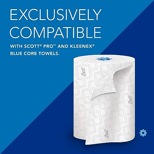 Image of Scott Professional Manual Hard Roll Paper Towel Dispenser (34346) | Black, Wall Mounted, Compatible with Scott Pro Blue Core Towels