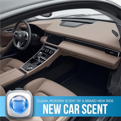 Image of Air Jungles Car Air Freshener Vent Clip 6 Ct with 2 Tesla Adapter | New Car Scent Compatible with Tesla Model Y 2020-2024, Model 3 2017-2023, Silicon Adapter Secure Fit, Long Lasting