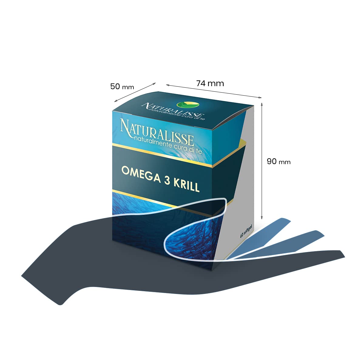 Naturalisse Integratore Omega 3 Krill - 60 Compresse | Integratore Alimentare