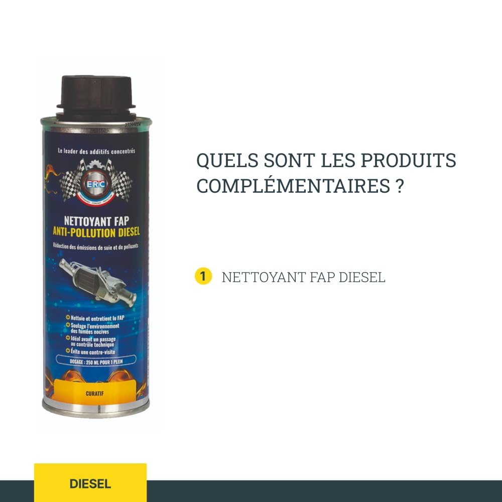 ERC Nettoyant FAP Sans Démontage 400 ml | Nettoyage curatif filtre à particules diesel | Dissout suies et dépôts de carbone | Action rapide sans solvant | Compatible tous FAP