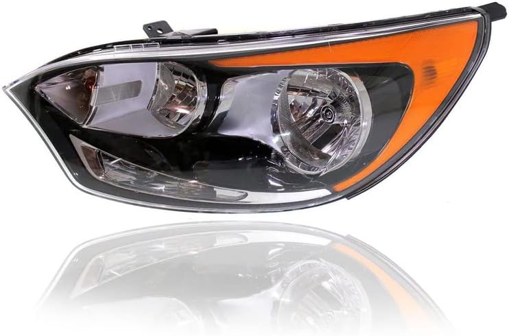 Headlight Assembly - Compatible/Replacement for '12-17 Kia Rio5 Hatchback LX/EX-Only - Halogen Without LED Daytime Running Light - Left Hand - Driver - 921011W340