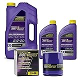 Royal Purple SAE 5W-20 Synthetic Motor Oil – 7 quarts and a 10-44 Extended Life Premium Oil Filter