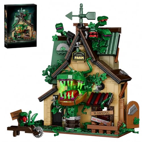 LQPFBSM Halloween Haunted House Building Block Set 958 Pcs