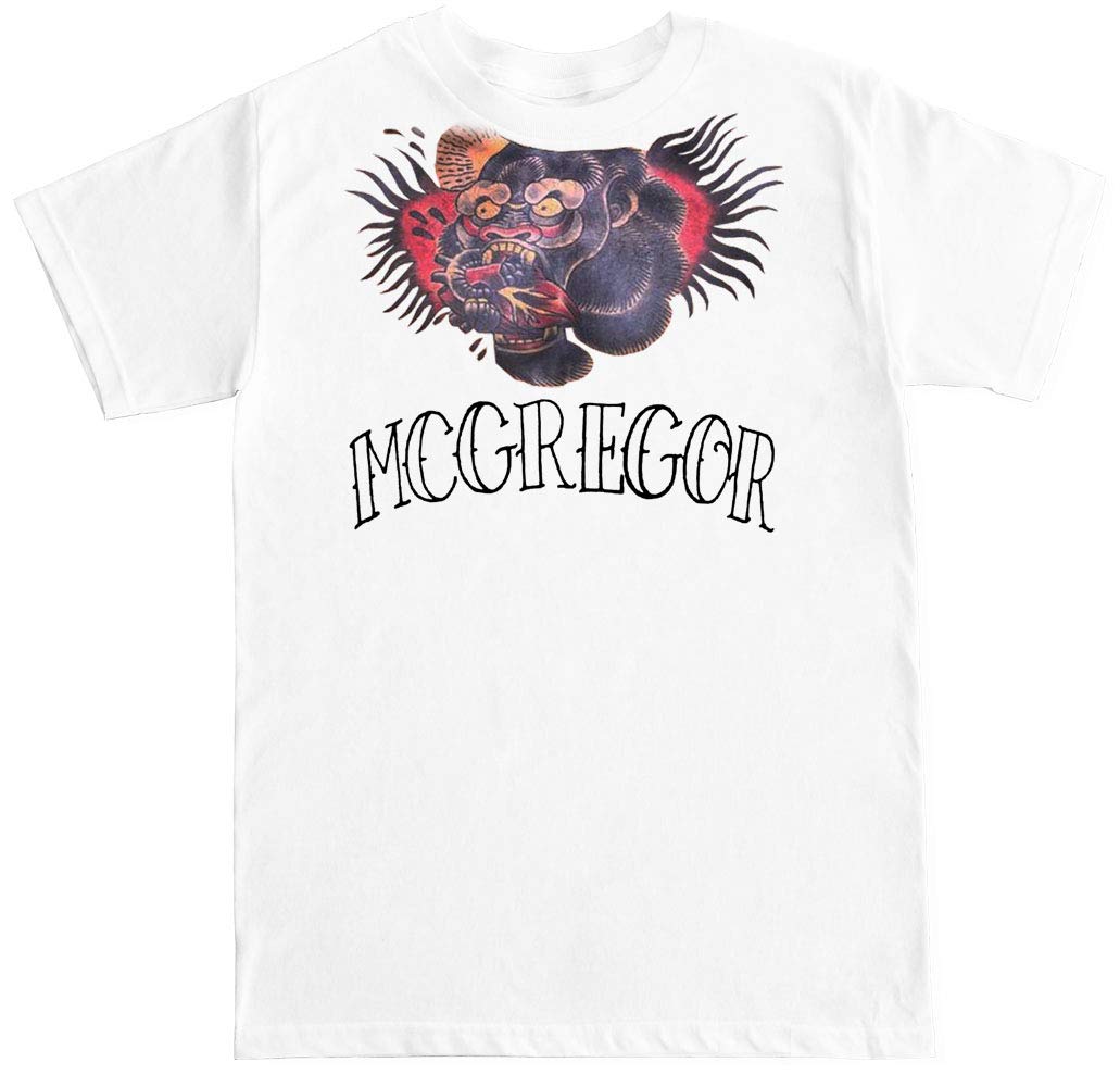FTD Apparel Men's Conor McGregor Tattoo T Shirt - XXL White