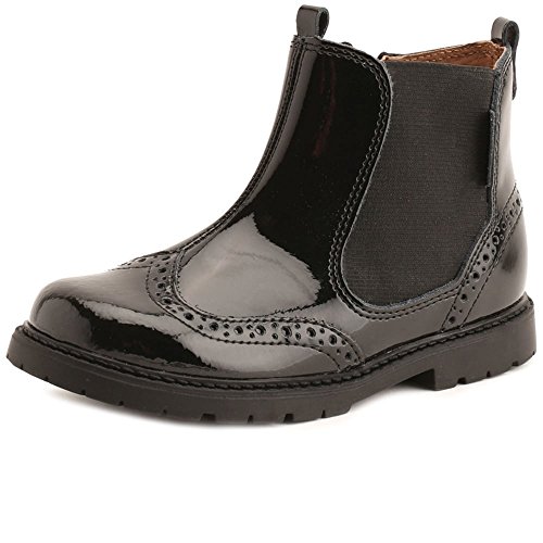 Startrite Chelsea Infant Girls Leather Ankle Boots 6 F Black Patent