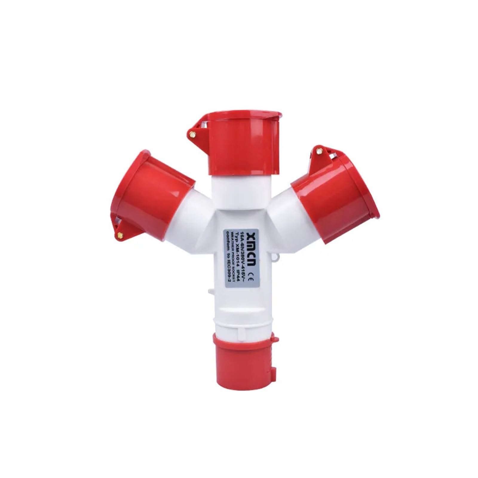 Enchufe industrial impermeable y a prueba de polvo, 1 entrada, 3 IP44 3P/4P/5P, enchufe de tres vías 220V 380V enchufe de tres vías (3P 32A)