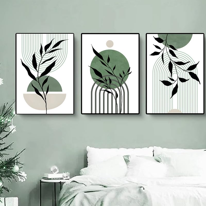 LPFNSF Modern Geometric Plant Decoration Poster, Artistic Abstract Decoration Painting - Image 3