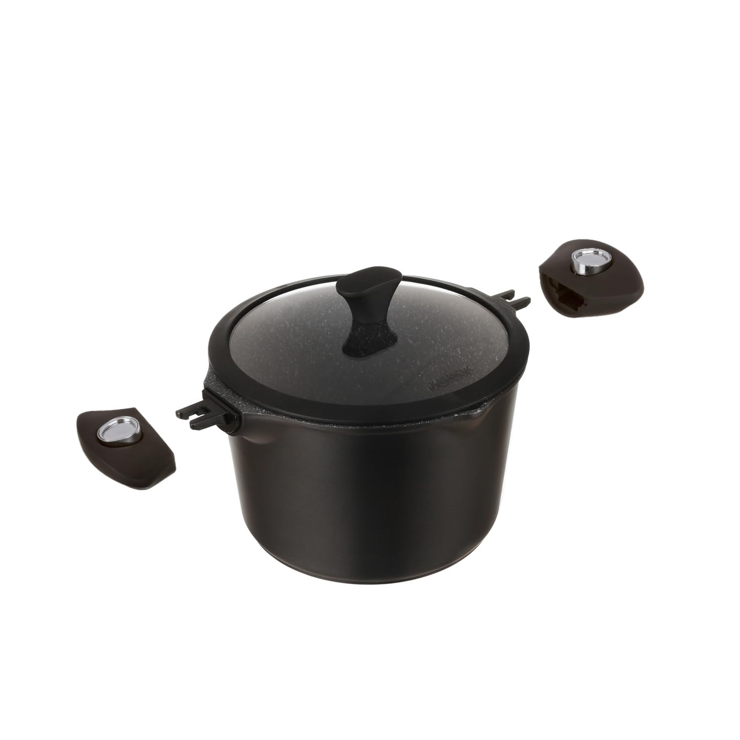 Rondel 24 cm z odpinanymi uchwytami i pokrywką Il Trasformista