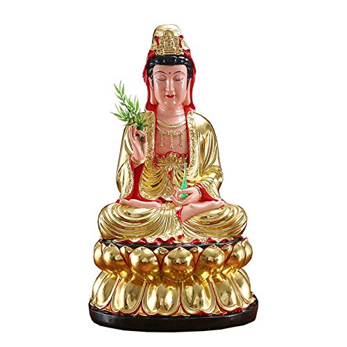 Statue Feng Shui Guanyin grand format pour harmoniser le salon familial