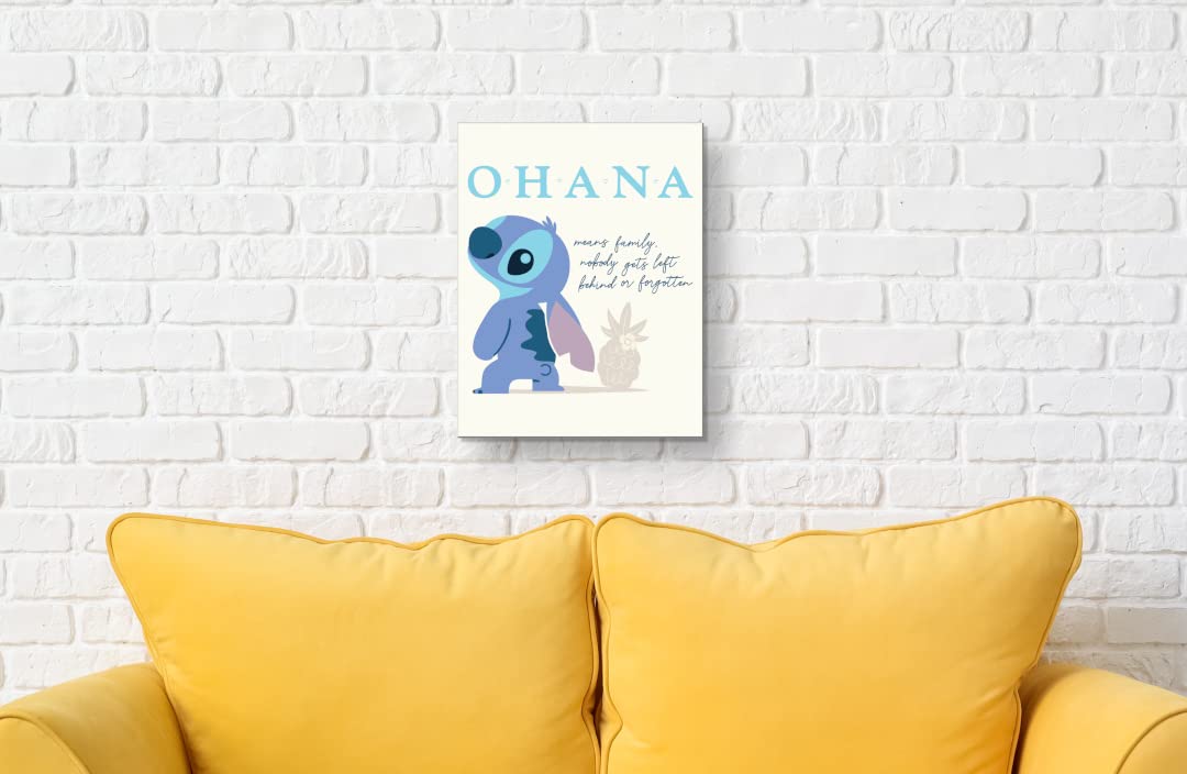 Amazon.com: Desperate Enterprises Stitch Ohana Tin Sign